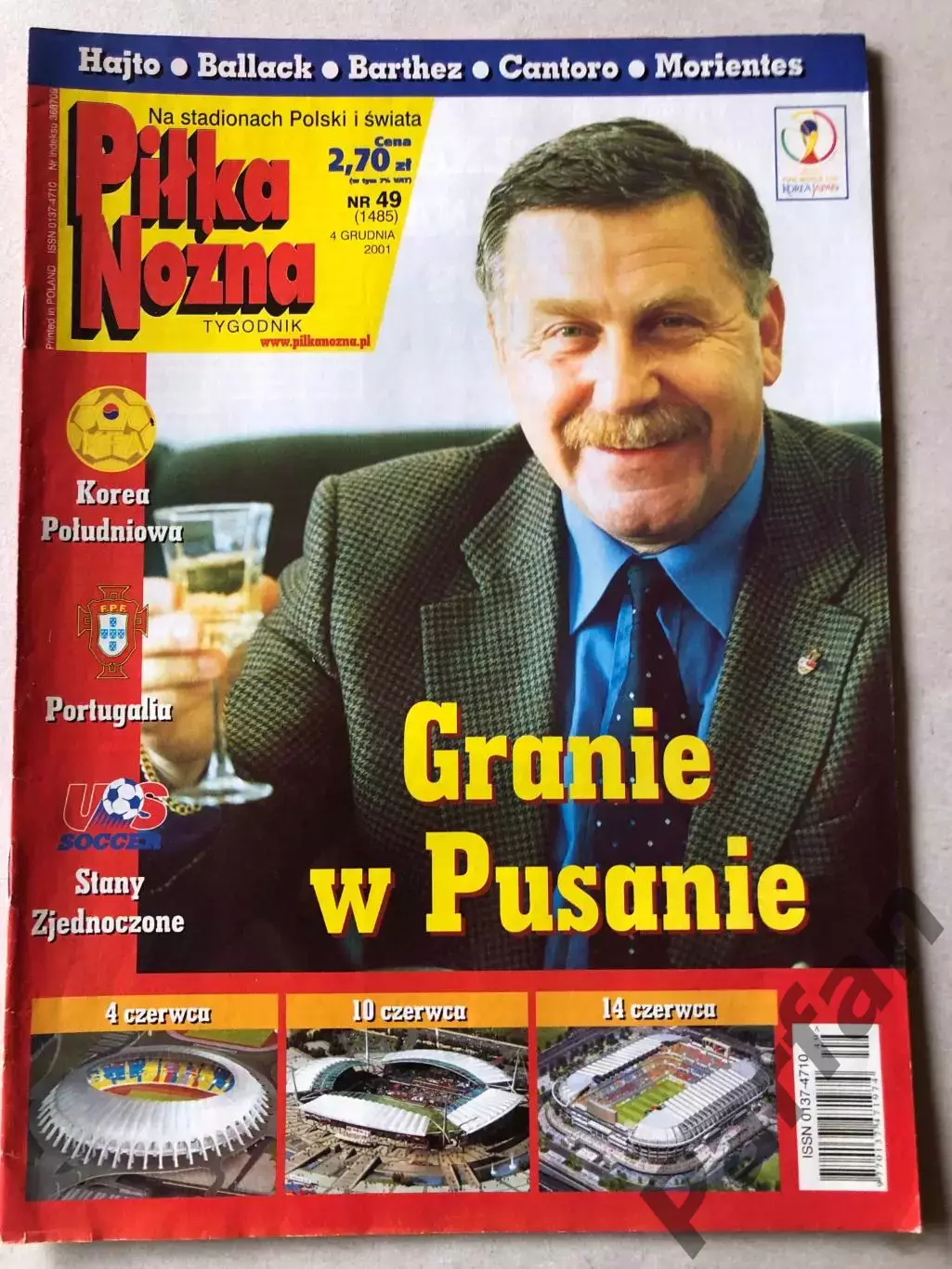 Журнал Футбол Pilka Nozna 2001 №49