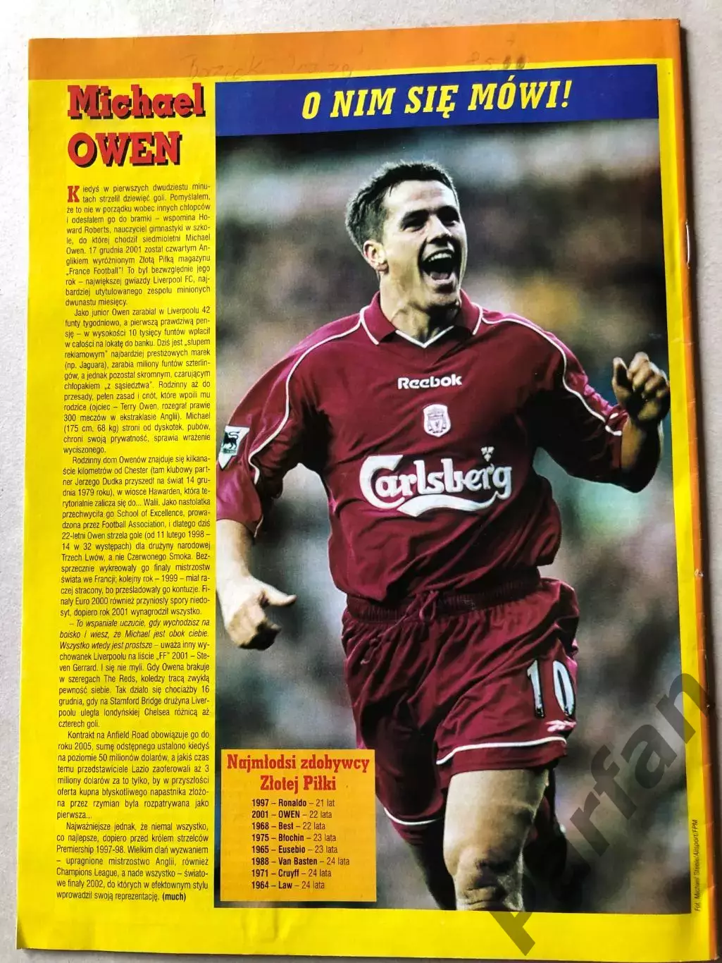 Журнал Футбол Pilka Nozna 2002 №1 1