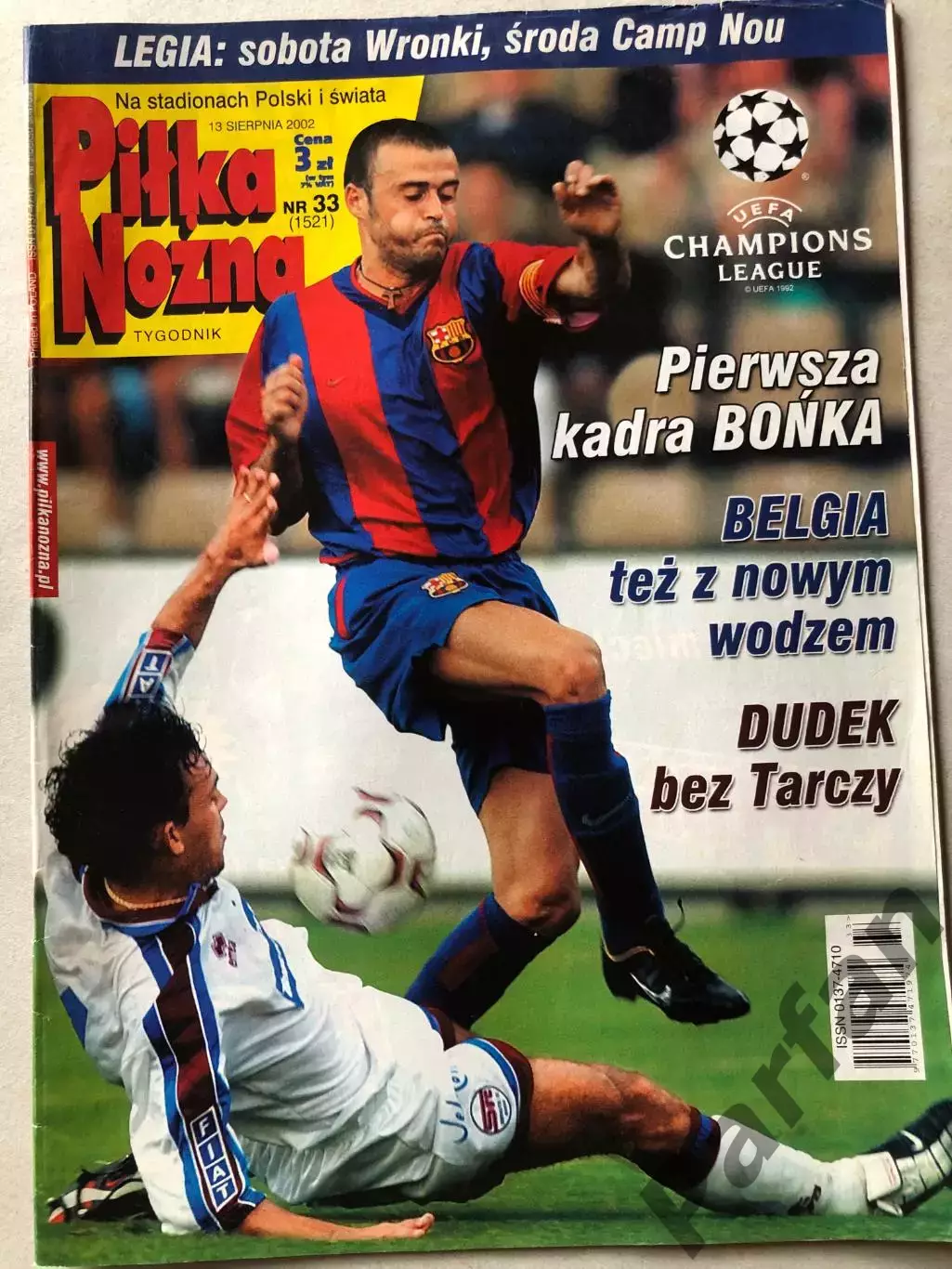 Журнал Футбол Pilka Nozna 2002 №33