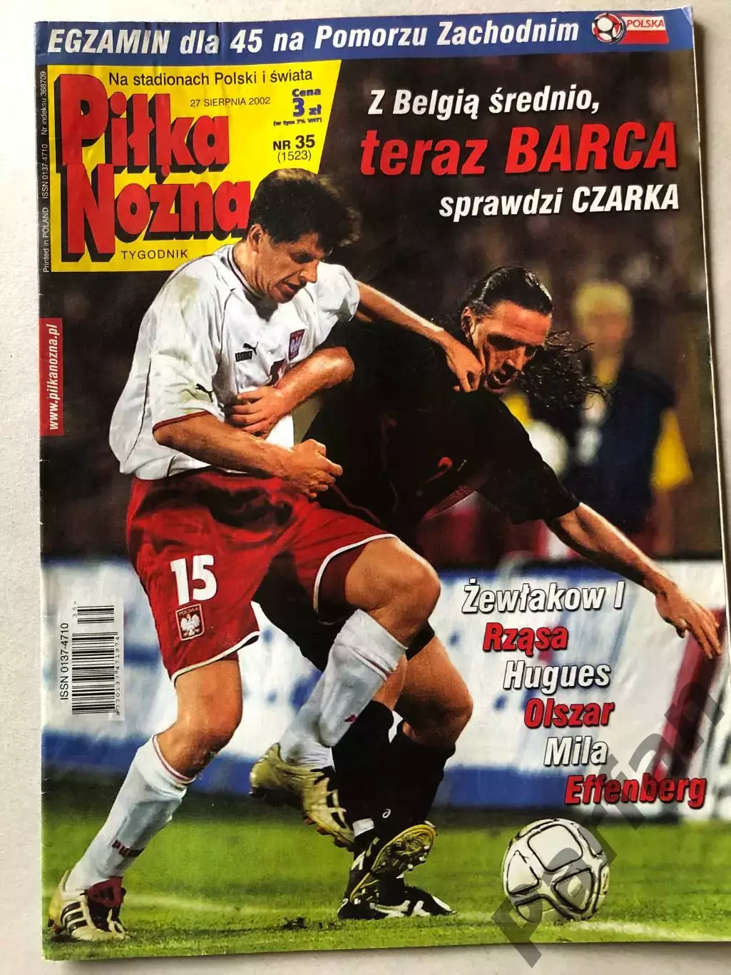 Журнал Футбол Pilka Nozna 2002 №35