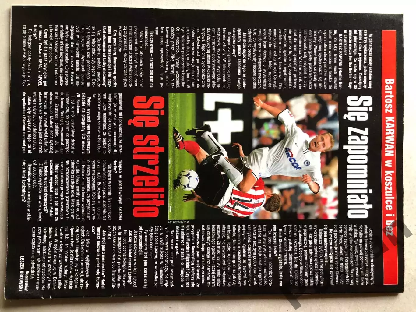 Журнал Футбол Pilka Nozna 2002 №45 1