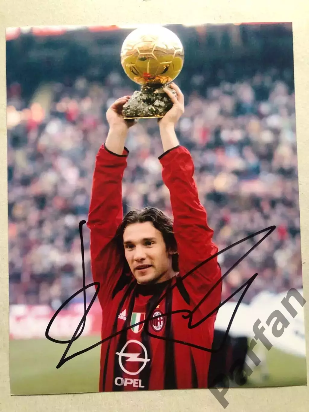Автограф Андрій Шевченко Мілан Золотий м'яч