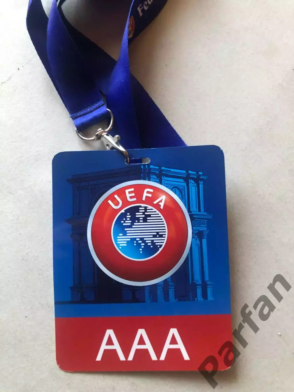 Футбол Акредитація/Бейдж Делегат УЄФА