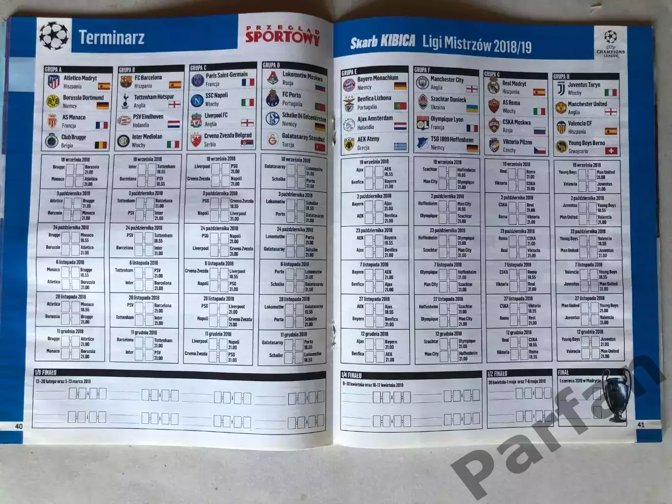 Журнал Skarb Kibica Ліга Чемпіонів 2018/19 Спецвипуск 5