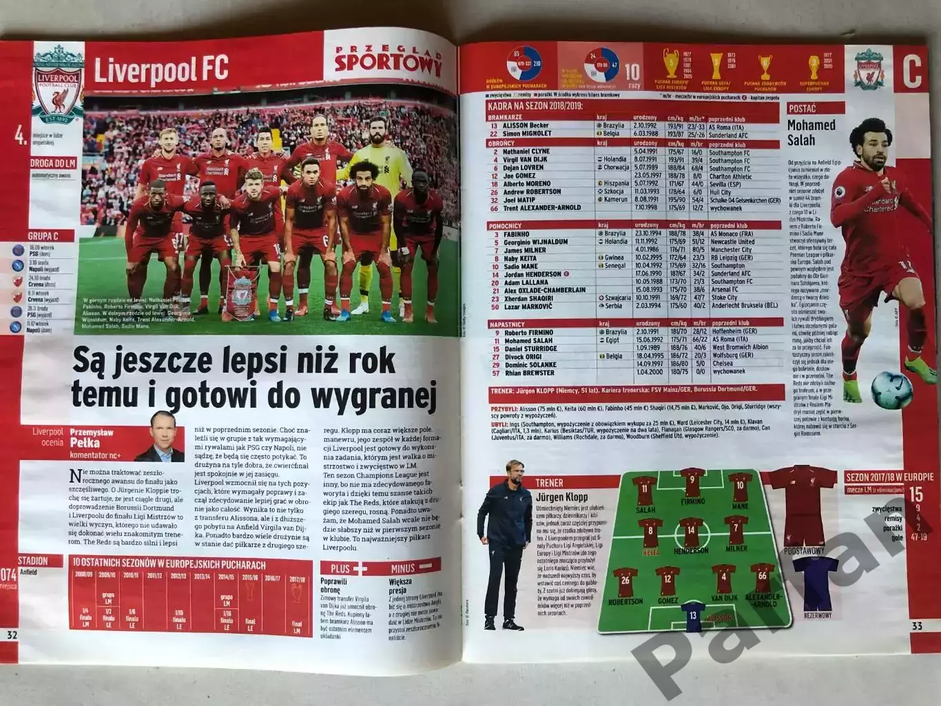 Журнал Skarb Kibica Ліга Чемпіонів 2018/19 Спецвипуск 6