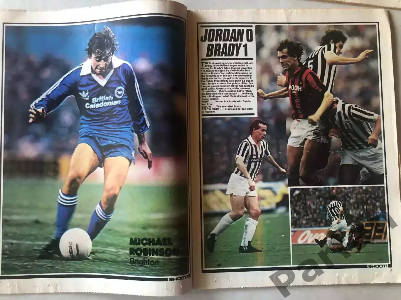 Журнал Shoot 1981 Постер Лутон Таун 2