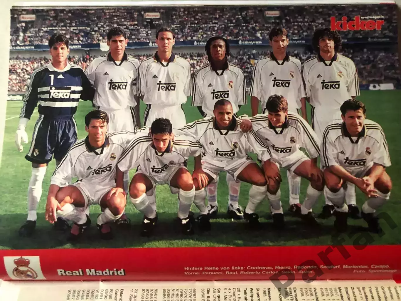 Футбол Журнал Kicker Champions league Спецвипуск 1998/99 3