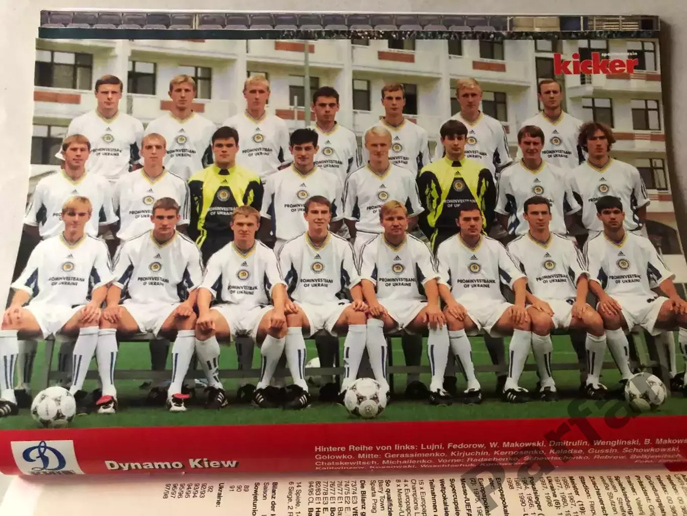 Футбол Журнал Kicker Champions league Спецвипуск 1998/99 6