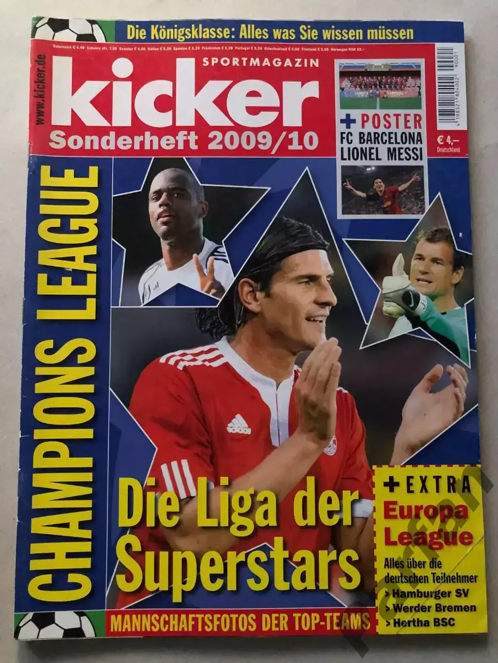 Футбол Журнал Kicker Champions league Спецвипуск 2009/10