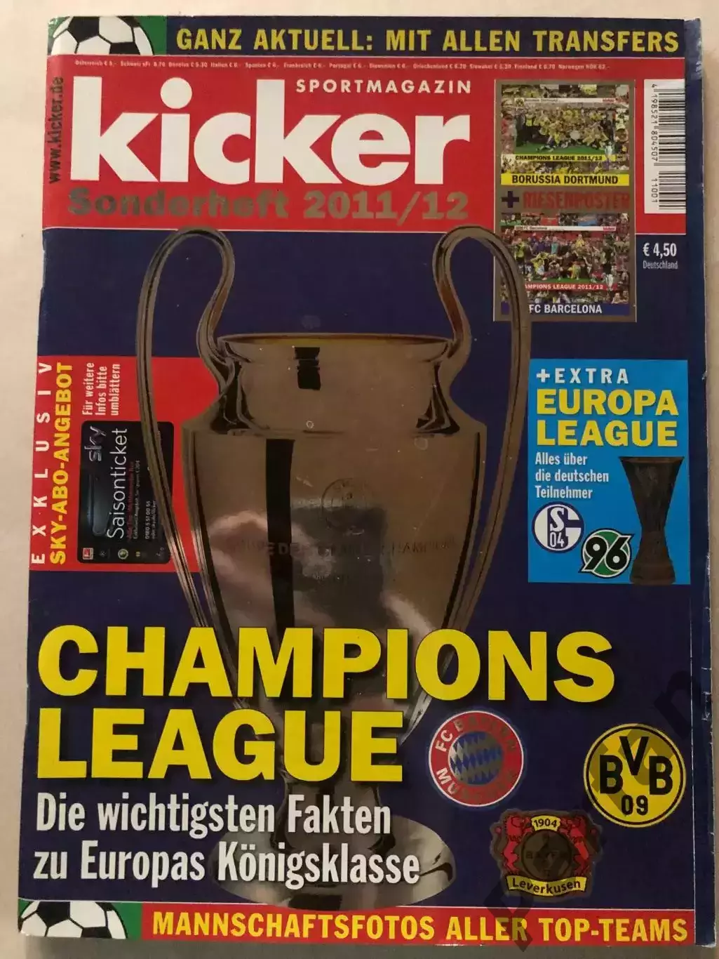 Футбол Журнал Kicker Champions league Спецвипуск 2011/12