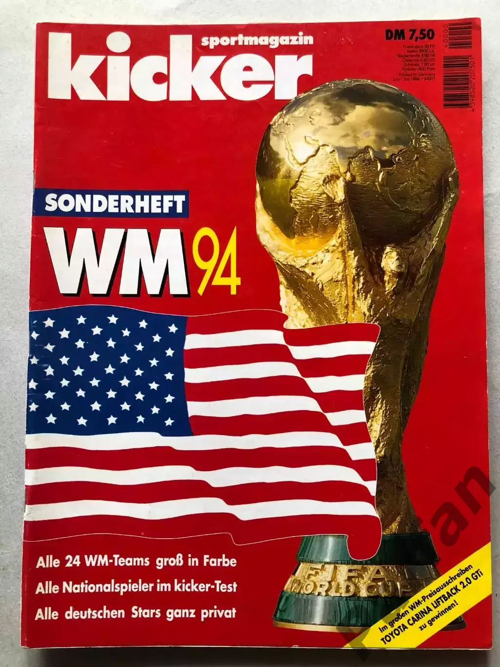 Футбол Журнал Kicker Чемпіонат Світу 1994 Спецвипуск