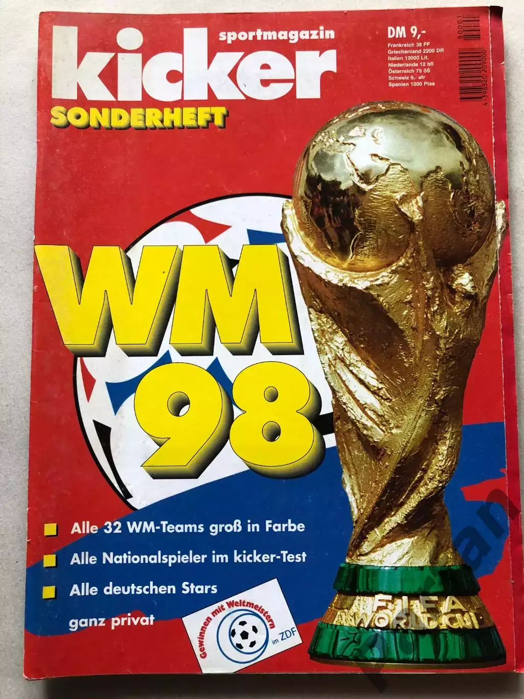 Футбол Журнал Kicker Чемпіонат Світу 1998 Спецвипуск
