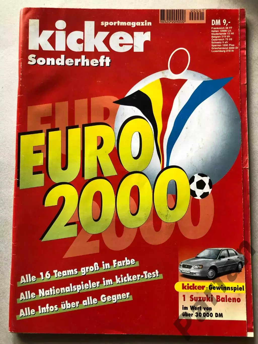 Футбол Журнал Kicker Чемпіонат Європи ЕВРО 2000 Спецвипуск