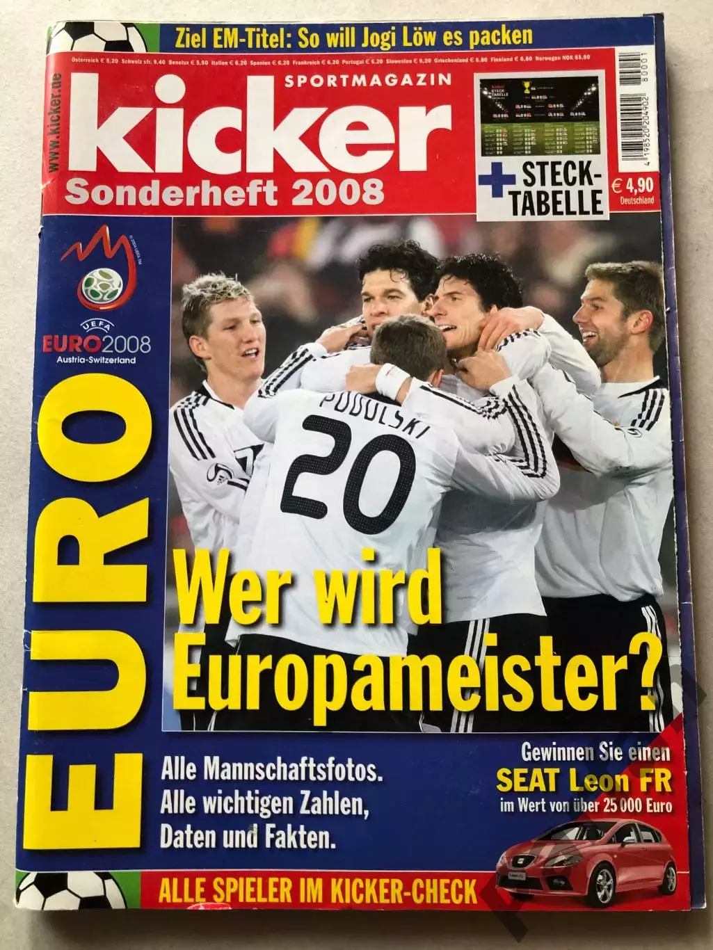 Футбол Журнал Kicker Чемпіонат Європи ЕВРО 2008 Спецвипуск