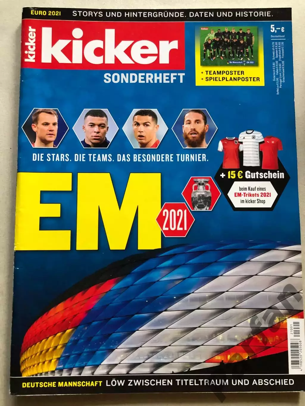 Футбол Журнал Kicker Чемпіонат Європи ЕВРО 2020/21 Спецвипуск