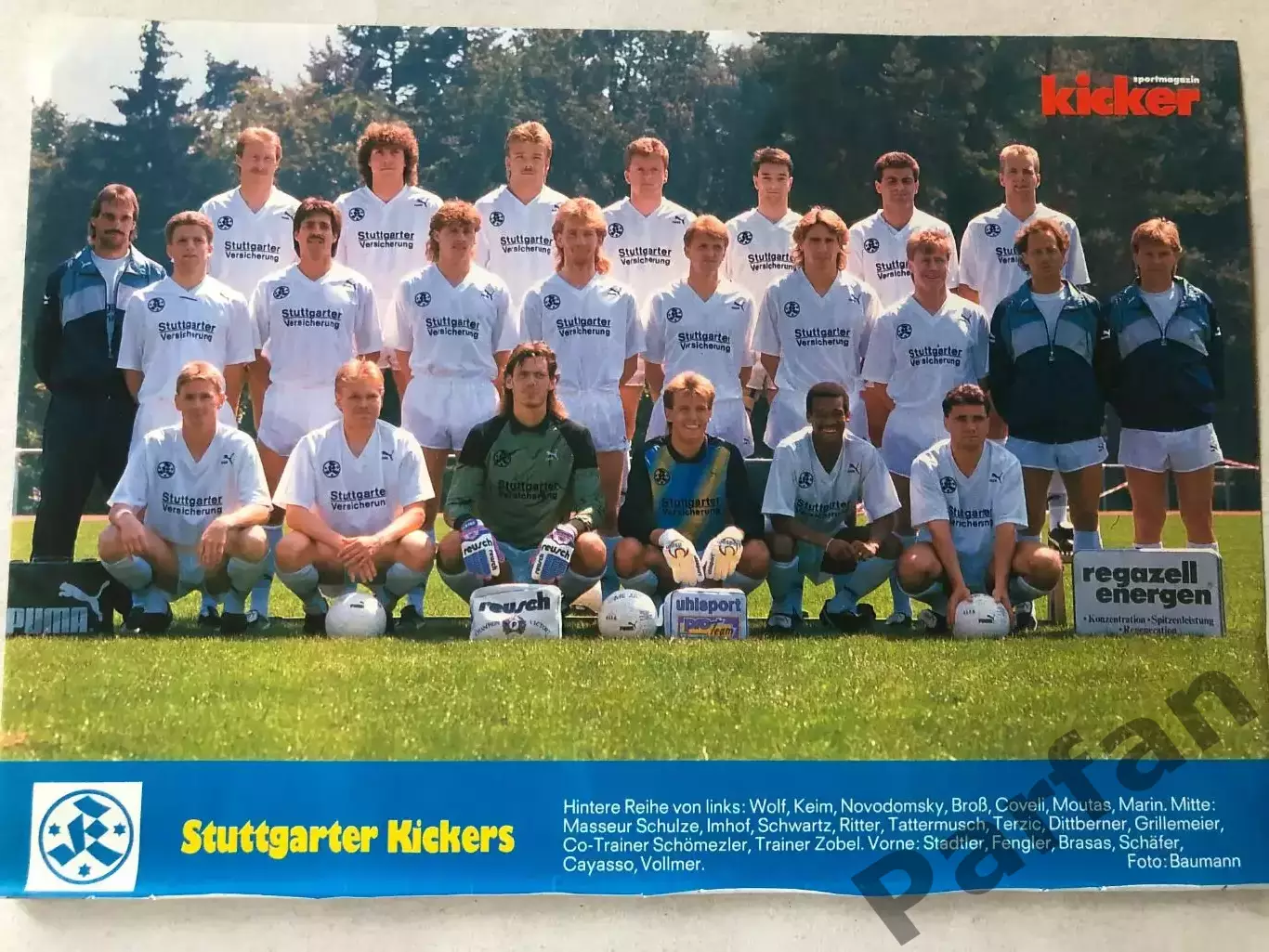 Kicker Bundesliga Постер Штутгартер Кікерс