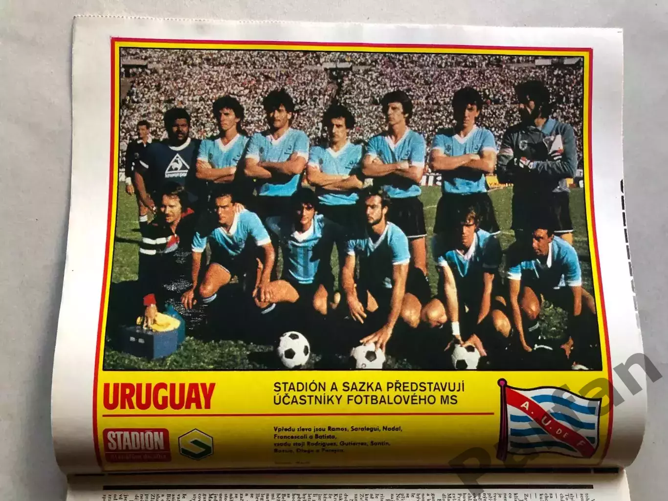 Стадіон/Stadion 1986 №23 Уругвай Блохін 1