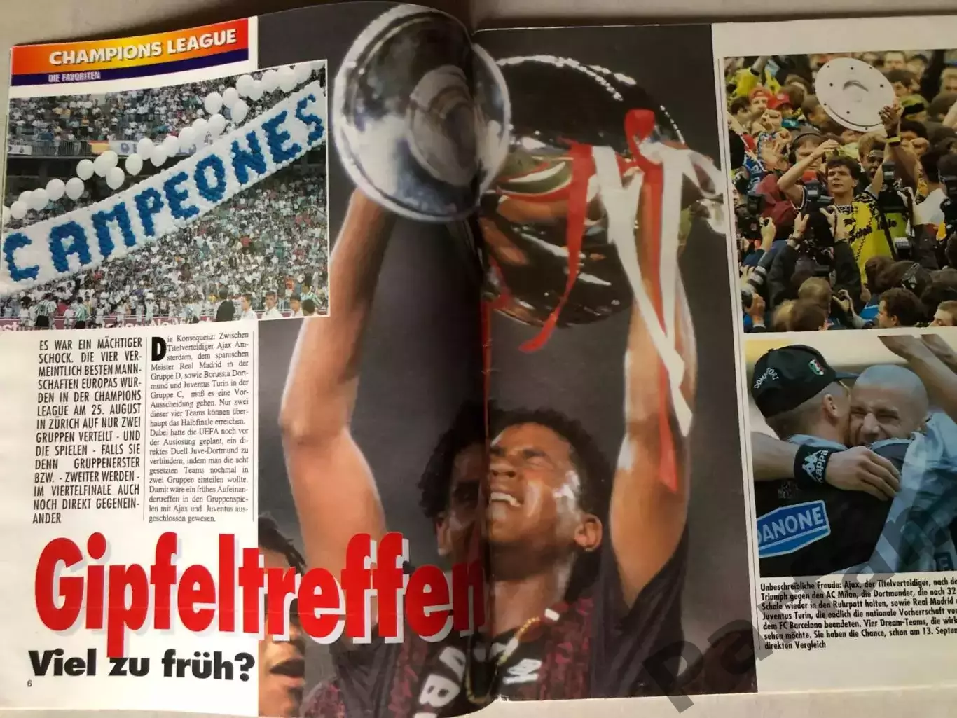 Журнал Футбол Fusball Sport Extra 1995/96 Ліга Чемпіонів Спецвипуск Боруссія 2