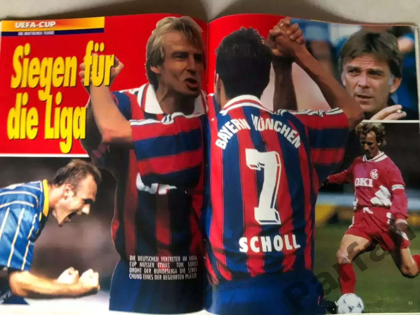 Журнал Футбол Fusball Sport Extra 1995/96 Ліга Чемпіонів Спецвипуск Боруссія 7