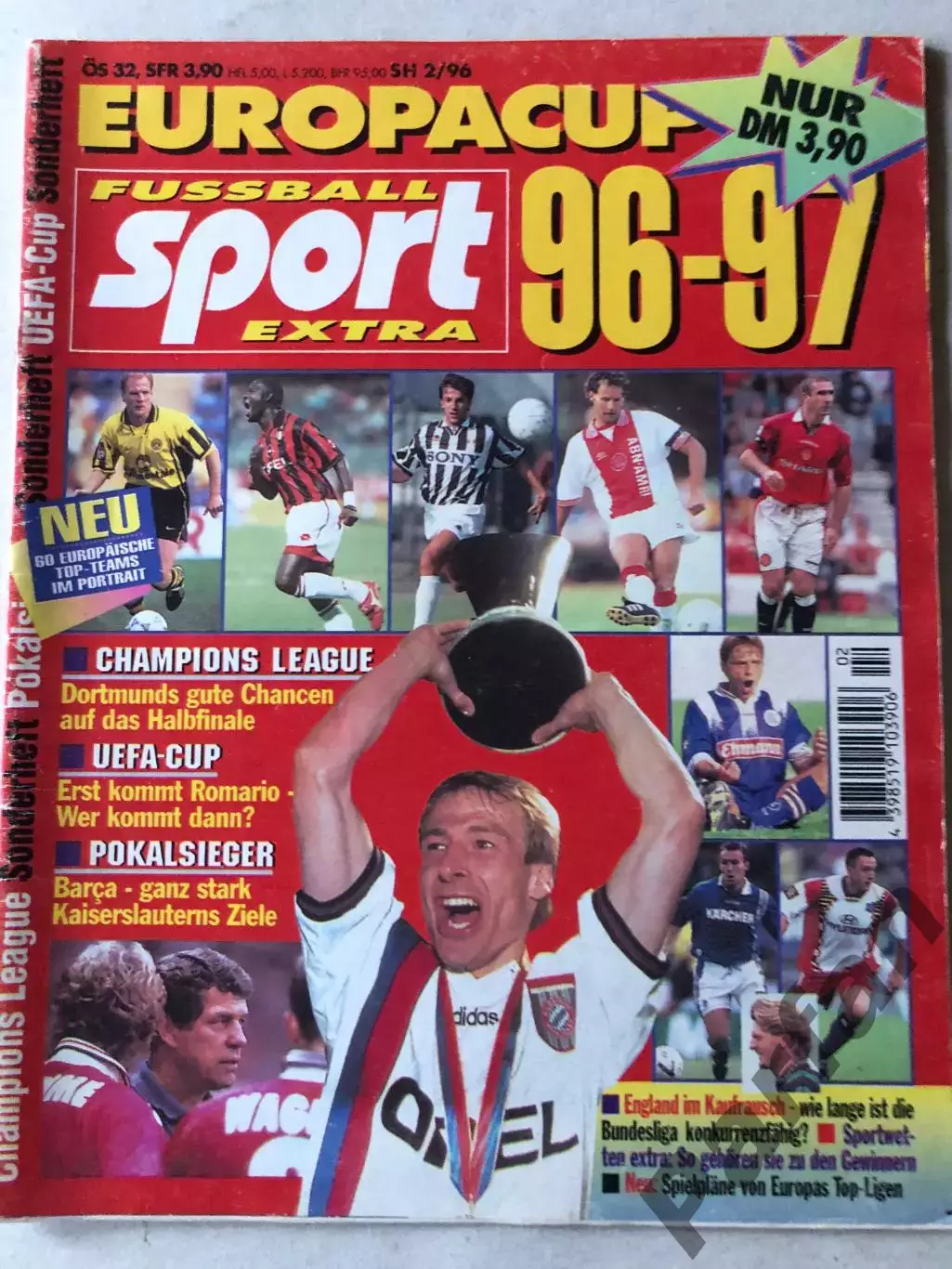 Журнал Футбол Fusball Sport Extra 1996/97 Єврокубки Ліга Чемпіонів Спецвипуск