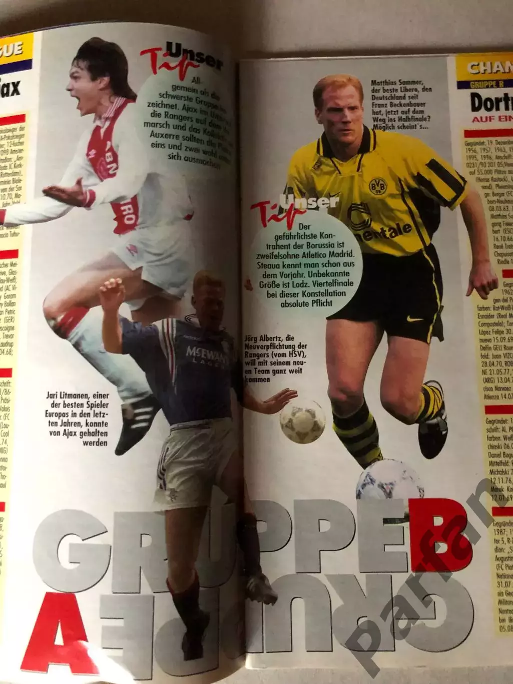 Журнал Футбол Fusball Sport Extra 1996/97 Єврокубки Ліга Чемпіонів Спецвипуск 2