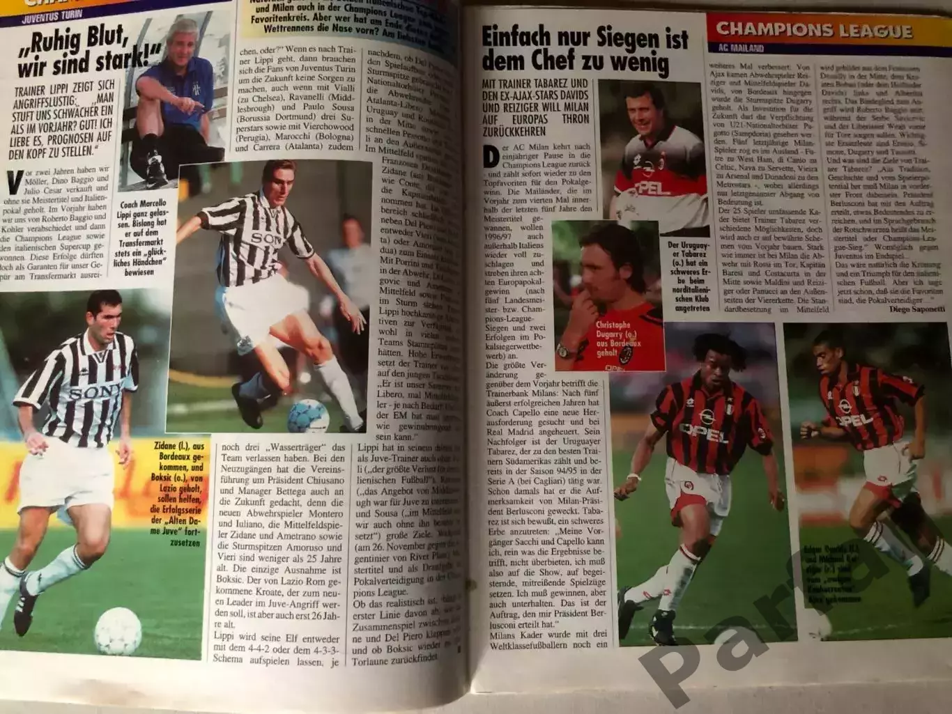 Журнал Футбол Fusball Sport Extra 1996/97 Єврокубки Ліга Чемпіонів Спецвипуск 4