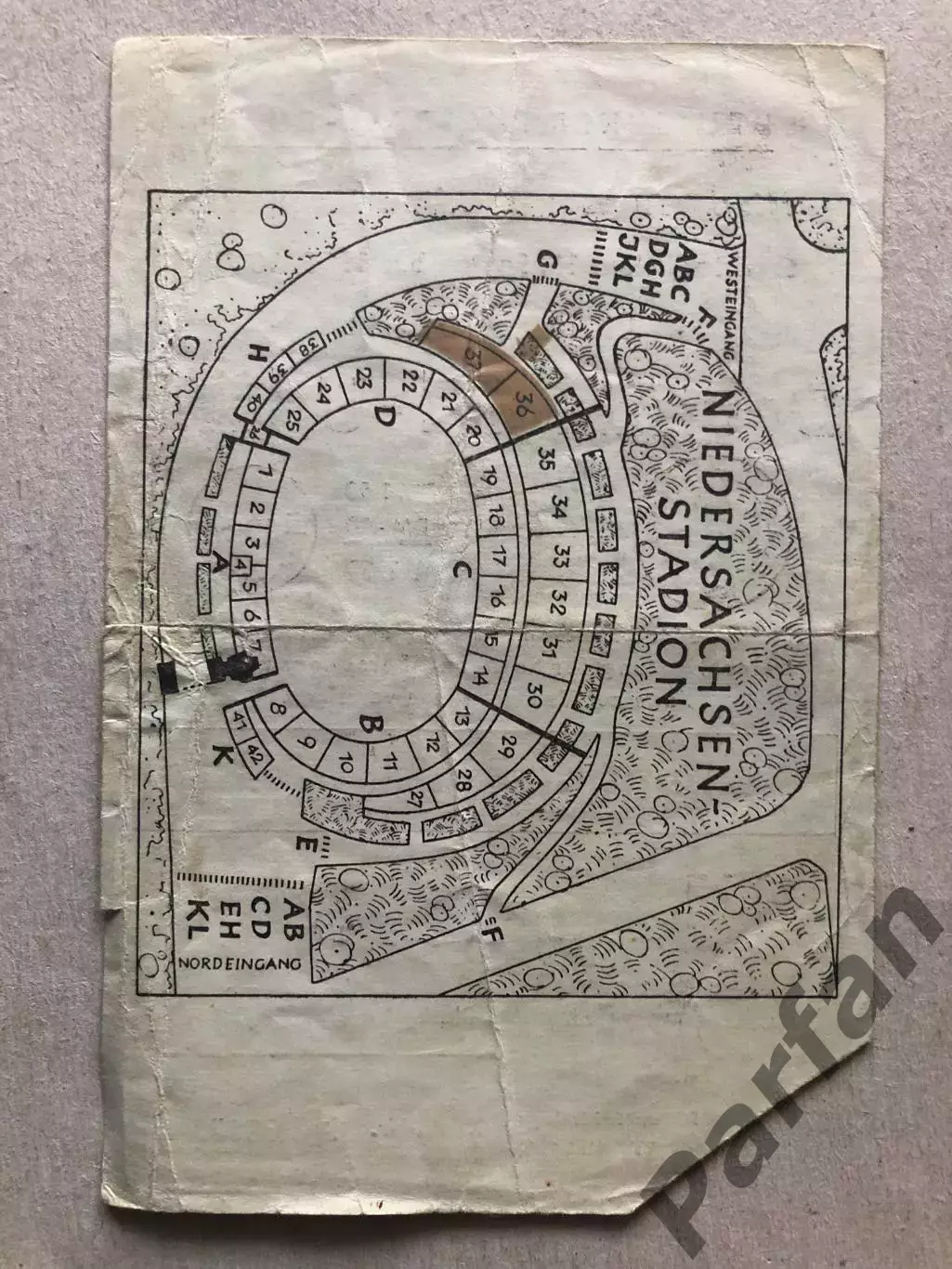 Билет ФРГ/Германия - СССР 1956 1