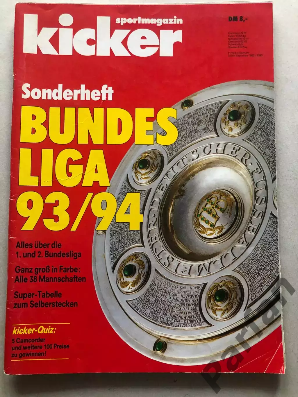 Футбол Журнал Kicker Bundesliga Бундесліга 1993/94 Спецвипуск