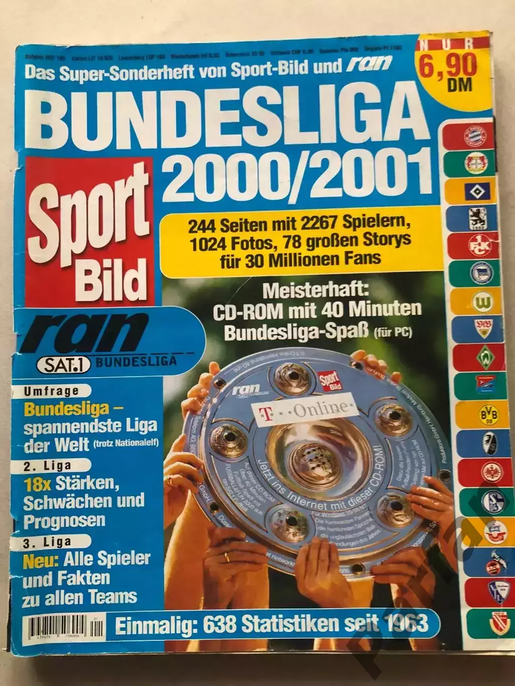 Футбол Журнал Sport Bild Bundesliga 2000/01 Спецвипуск