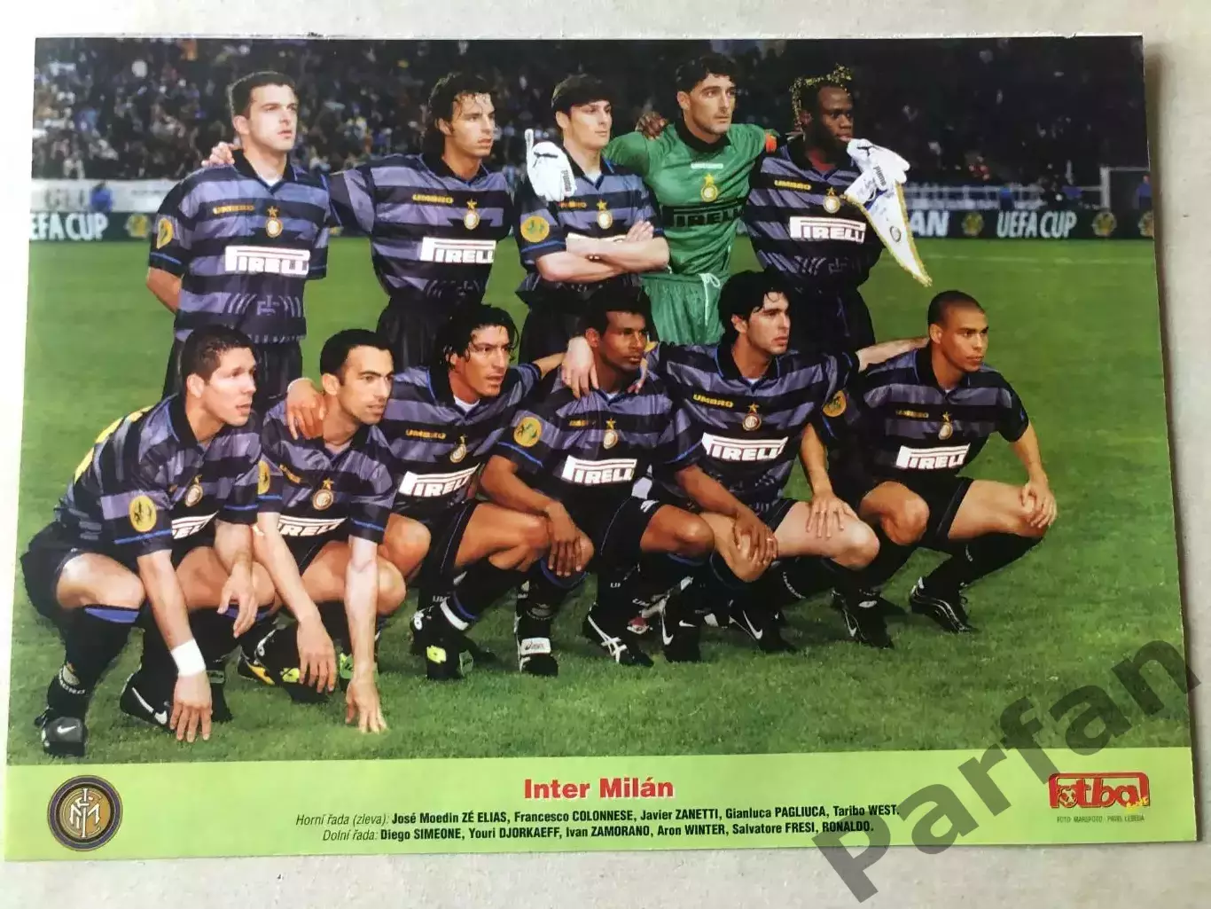 Fotbal Постер Інтер