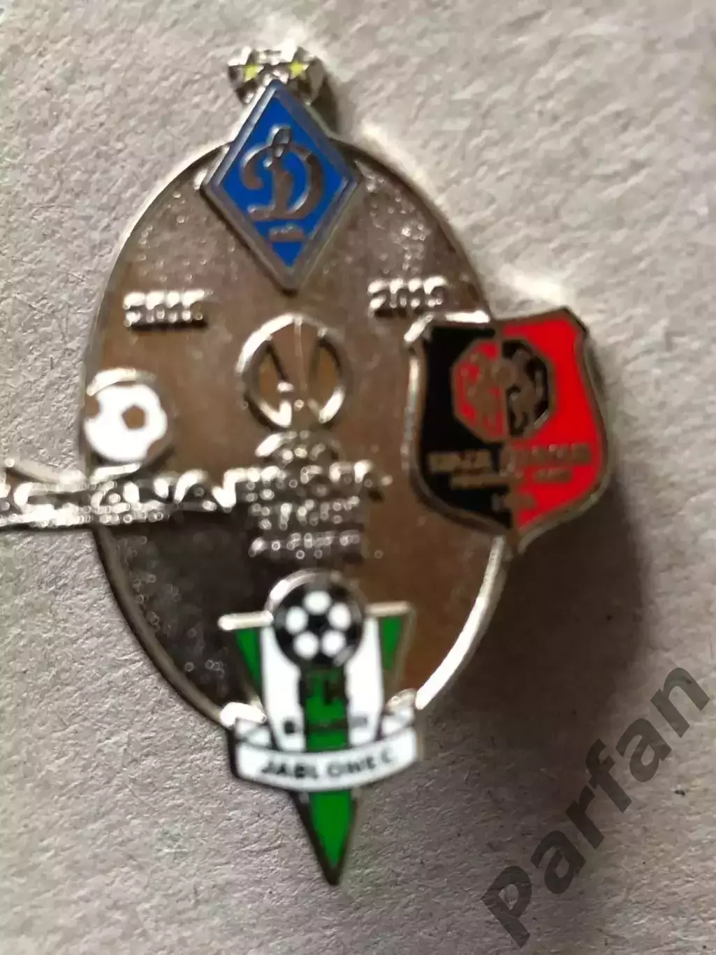 Знак Динамо Київ Астана Яблонець Ренн 2018 Емаль