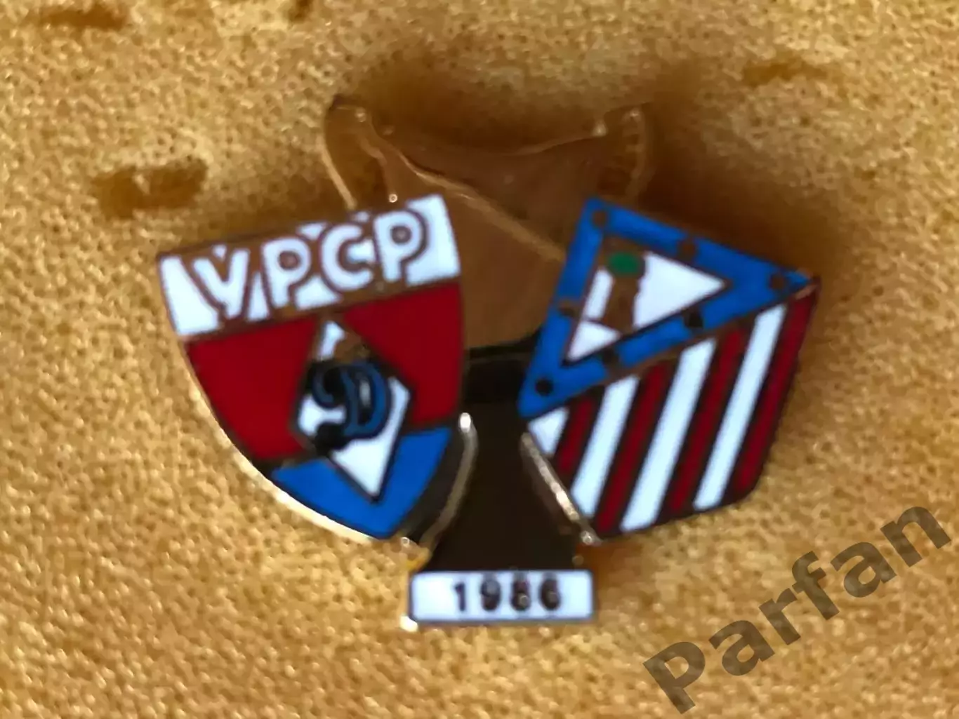 Знак Динамо Київ - Атлетіко Мадрид 1986 Фінал КВК