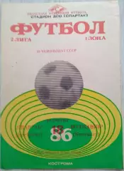 Спартак Кострома - Волжанин Кинешма - 18 мая 1986 год