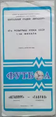 Металлург Запорожье - Таврия Симферополь - 06 июня 1987 год