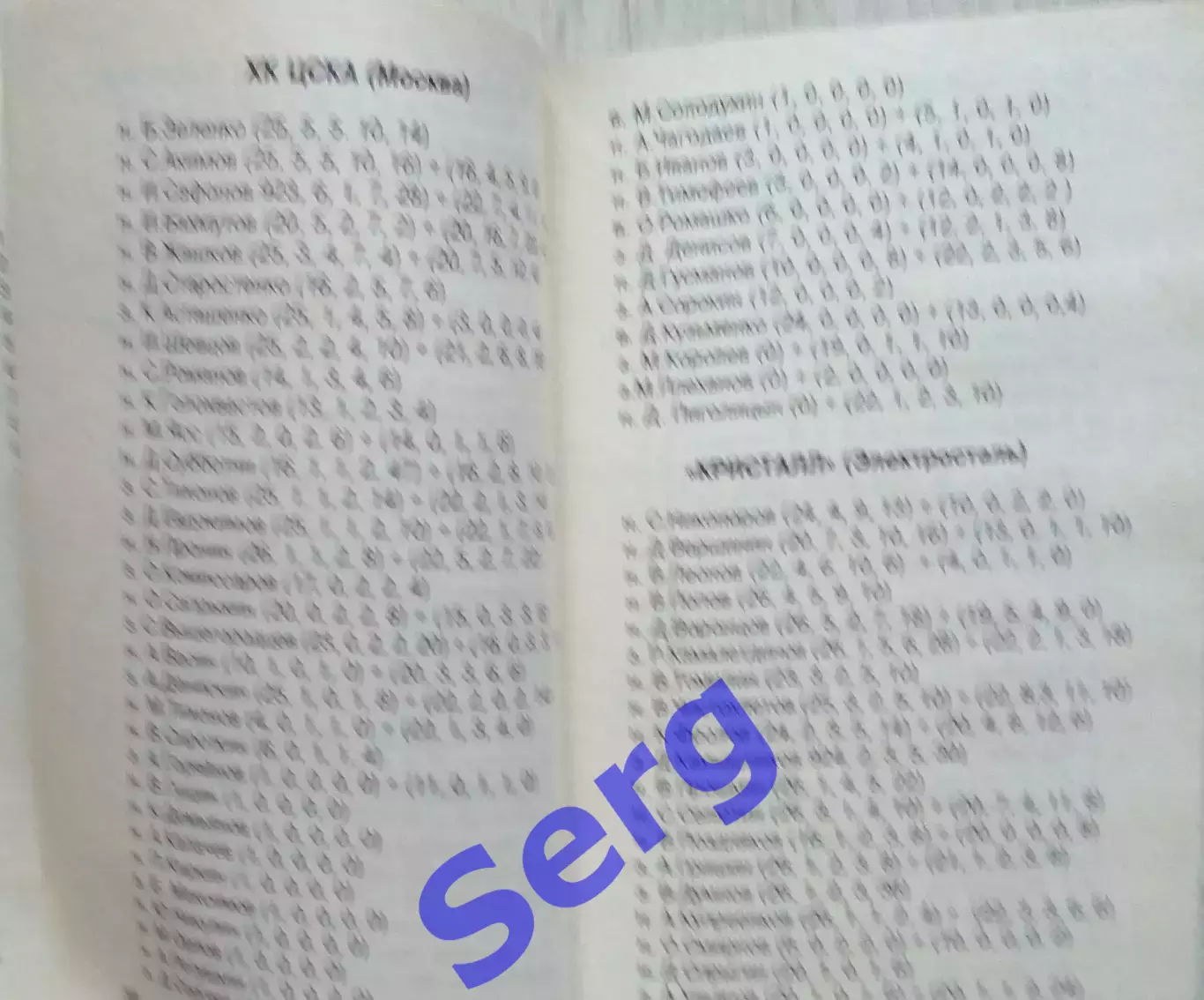 Справочник Хоккей 1998-99. РХЛ. изд. Терра Спорт. 2