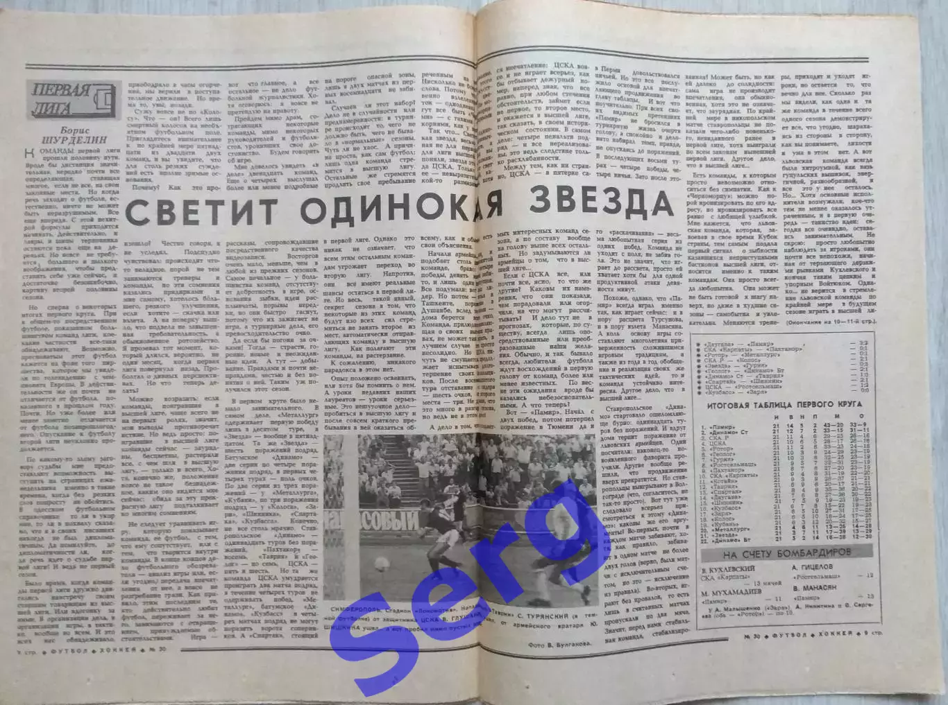 Еженедельник Футбол-Хоккей №30 24 июля 1988 год 4