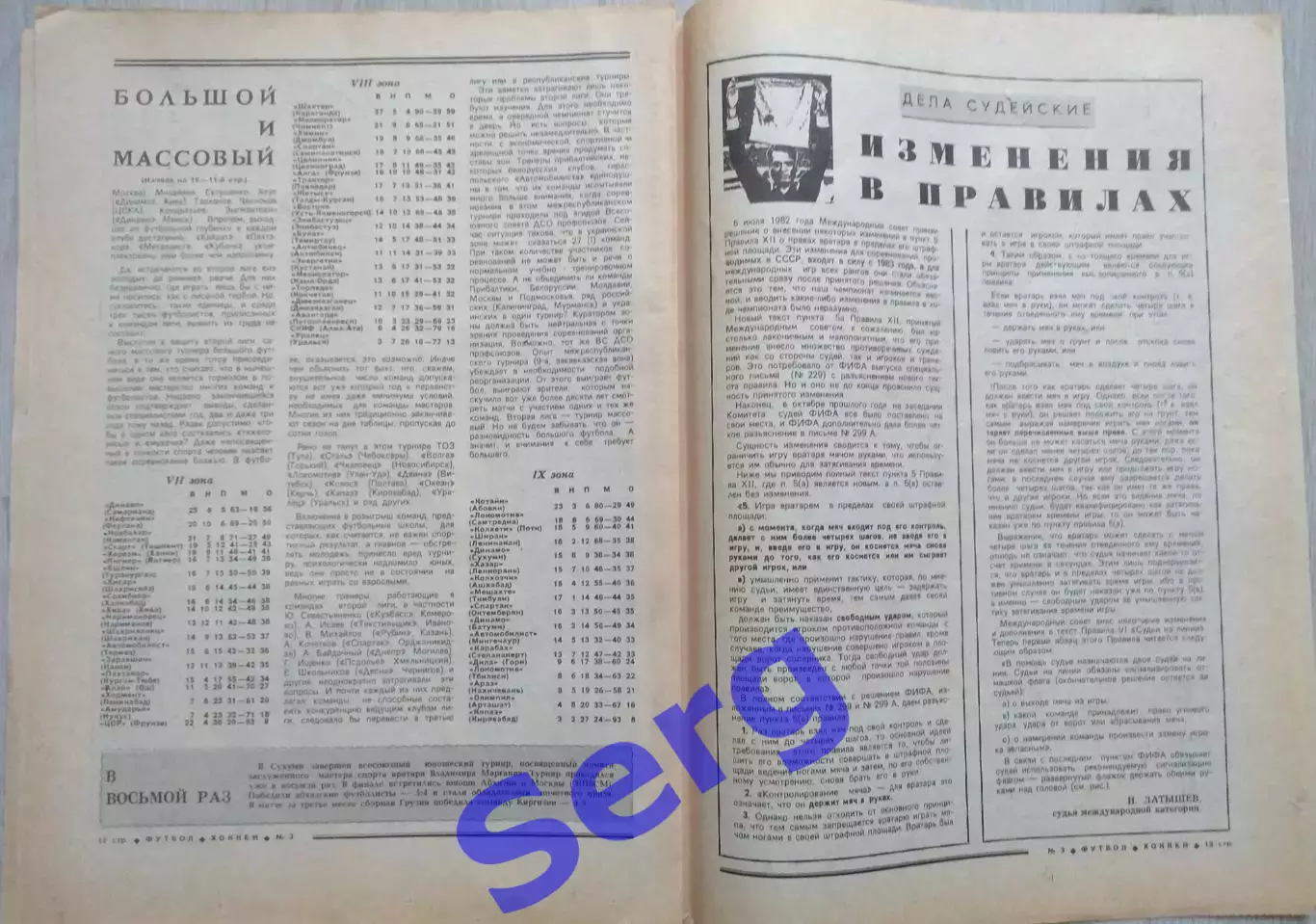 Еженедельник Футбол-Хоккей №03 16 января 1983 год 5