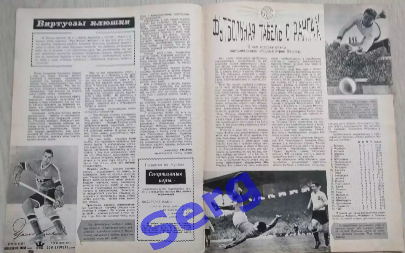 Журнал Спортивные игры №3 1960 год 5