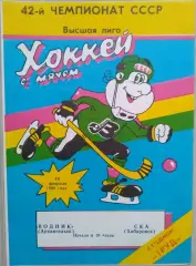 Водник Архангельск - СКА Хабаровск - 19 февраля 1990 год