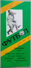 Арсенал Тула - Зоркий Красногорск - 18 июля 1989 год