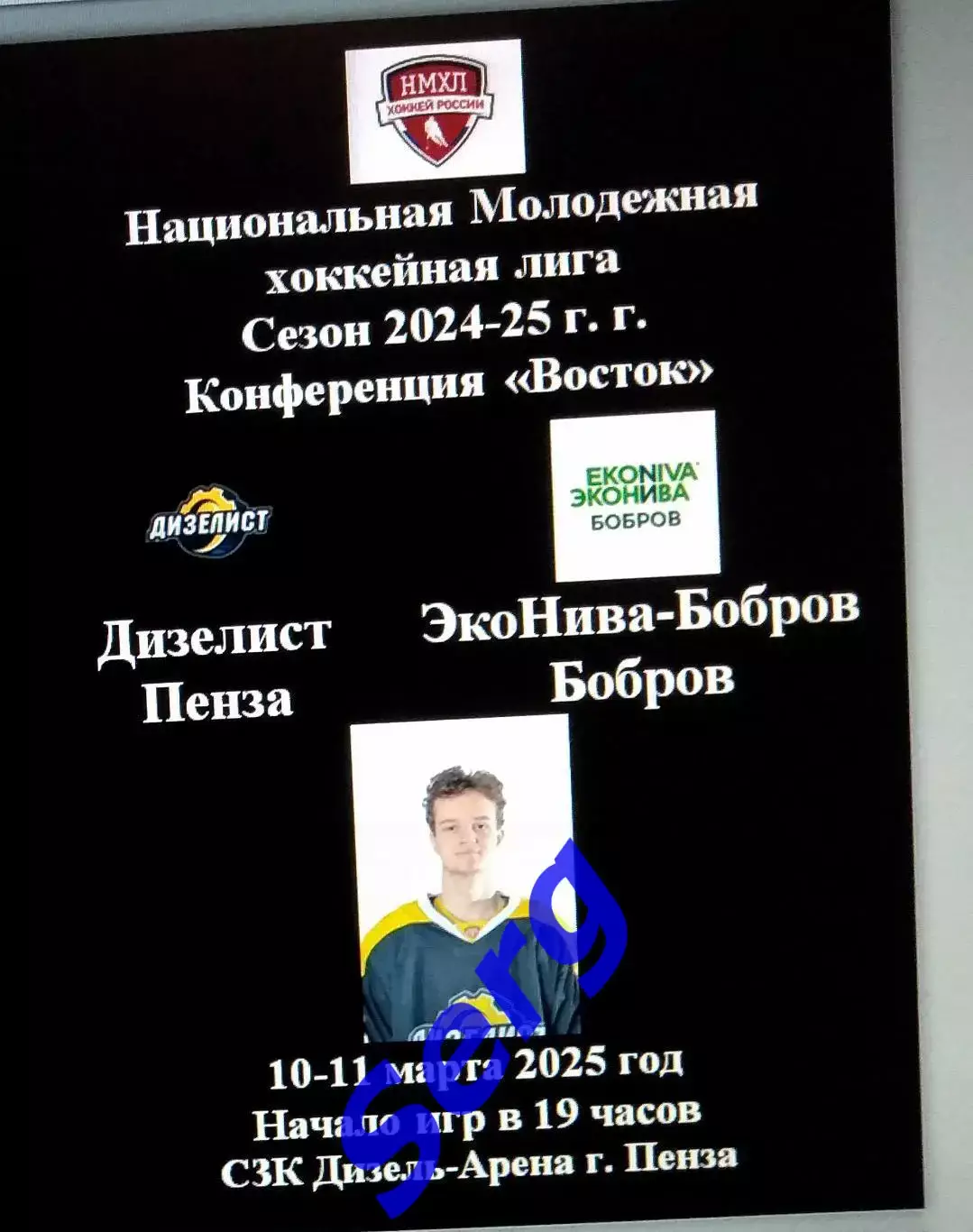 Дизелист Пенза - ЭкоНива-Бобров Бобров - 10-11 марта 2025 год. НМХЛ