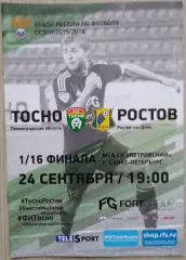 ФК Тосно Ленинградская область - ФК Ростов Ростов-на-Дону - 24 сентября 2015 год