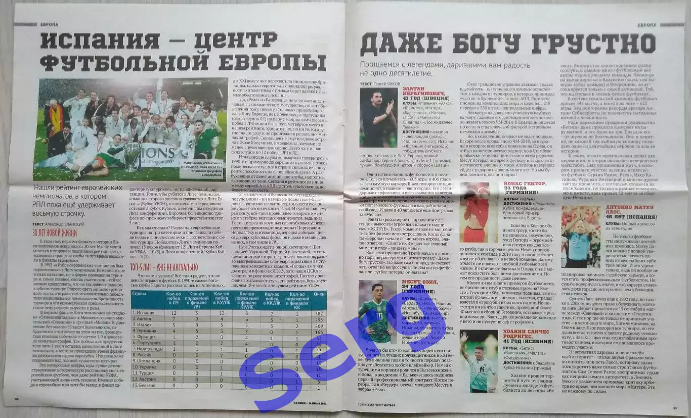 Журнал Советский Спорт Футбол (ССФ) №11 13-26.06.2023 год 4
