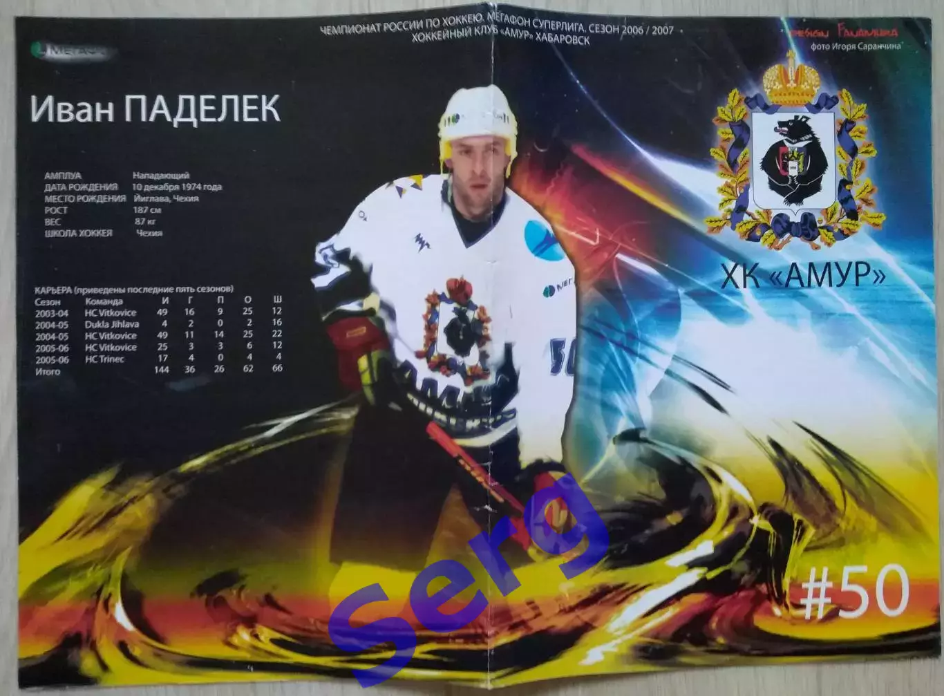 Амур Хабаровск - Витязь Чехов - 08 декабря 2006 год
