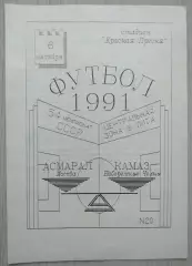 Асмарал Москва - КамАЗ Набережные Челны - 06 октября 1991 год