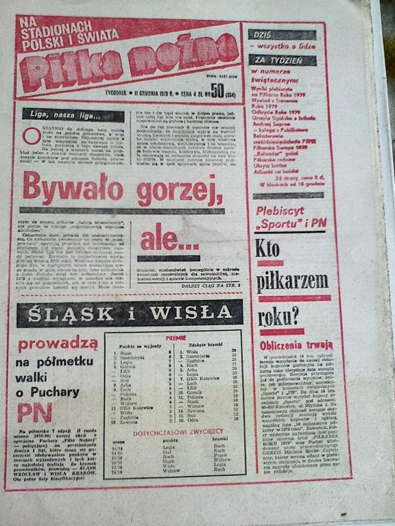 Еженедельник Pilka Nozna №50 1979 год