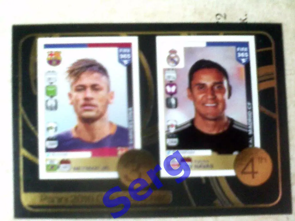 ФИФА 365 Неймар и Кейлор Навас №9 Золотой стикер