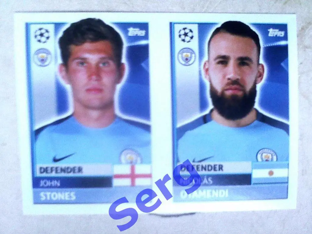 Джон Стоунз и Николас Отаменди (Манчестер Сити, Англия) QFG8 и QFG7 ЛЧ 2016/17