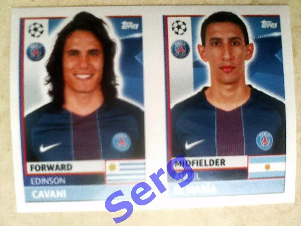 Эдинсон Кавани и Анхель Ди Мария (Пари Сен-Жермен, Франция) PSG19 и PSG18 ЛЧ2017