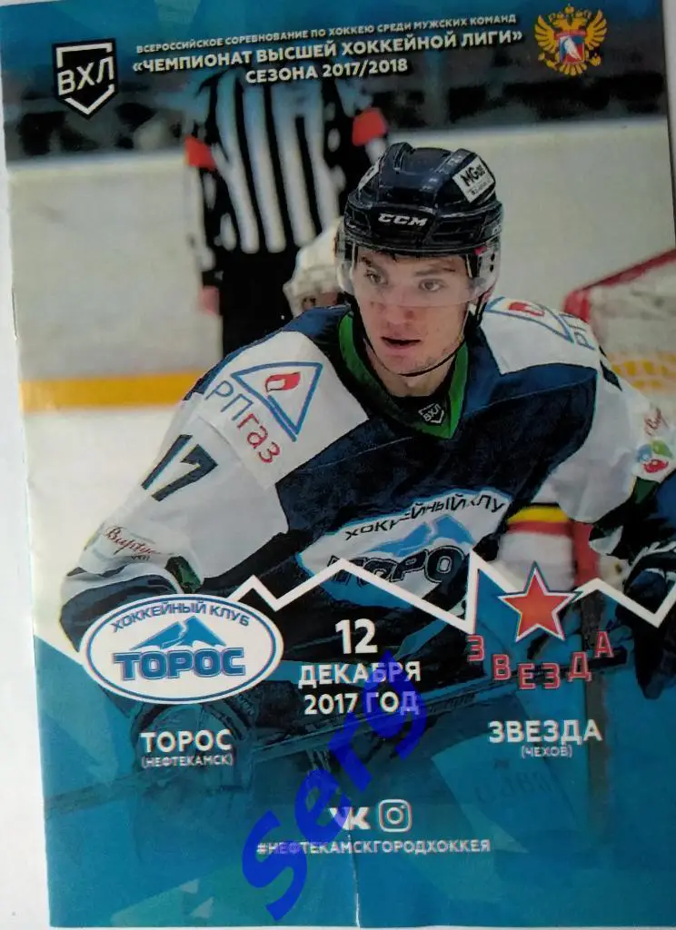 Торос Нефтекамск - Звезда Чехов - 12 декабря 2017 год
